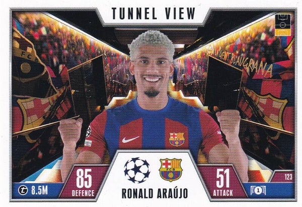 Ronald Araujo / FC Barcelona / Topps Champions League 2023 / Tunnel View / Nr. 123