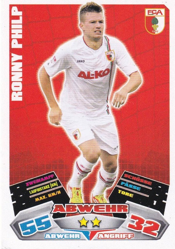 Ronny Philp - FC Augsburg - Topps Match Attax 2012 - Basis Karte - Nr. 7