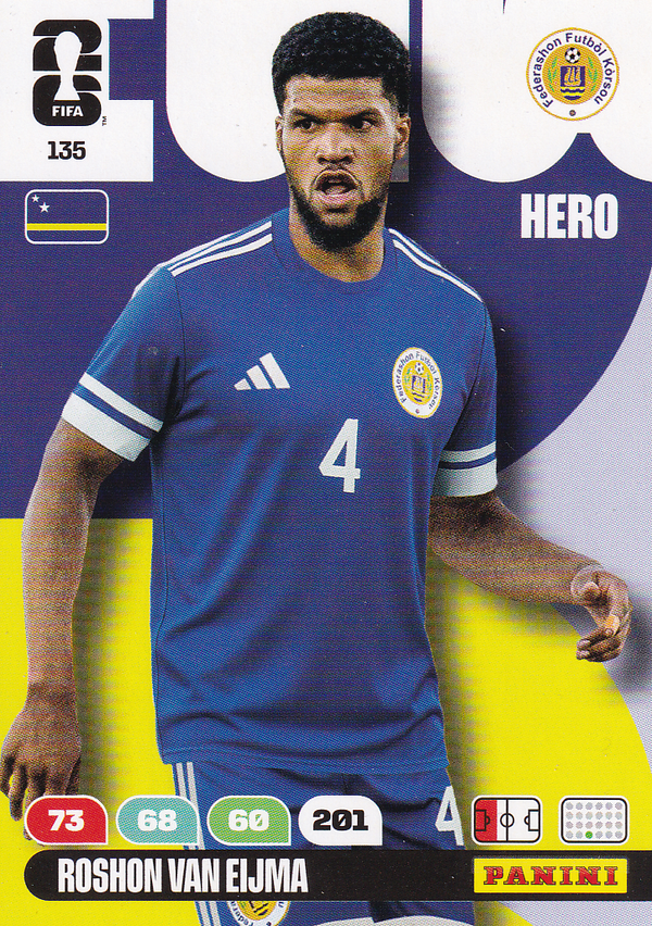 Roshon van Eijma - Curacao - Panini WM 2026 - Hero - Nr. 135