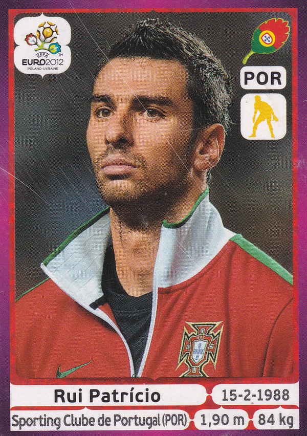 Rui Patricio - Portugal - Panini EM 2012 - Basis Bild - Nr. 258