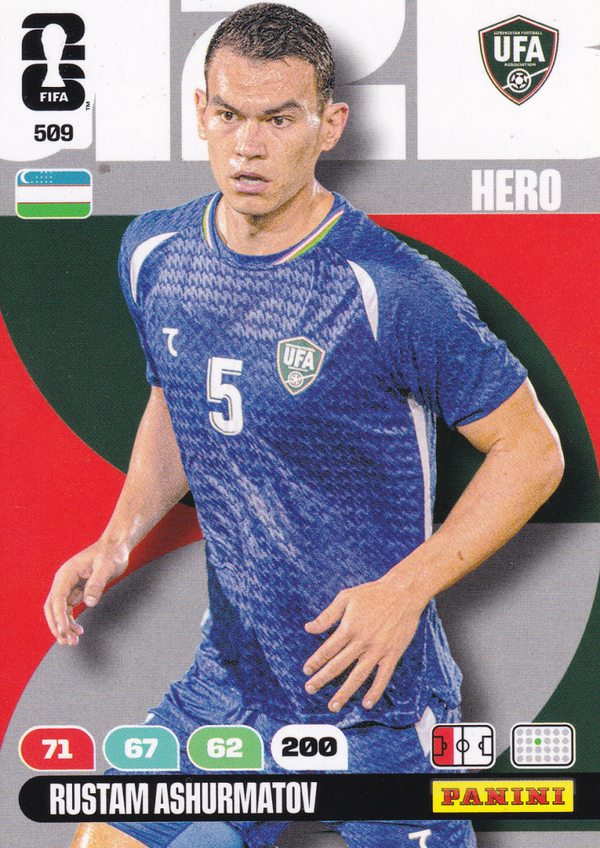 Rustam Sshurmatov - Usbekistan - Panini WM 2026 - Hero - Nr. 509