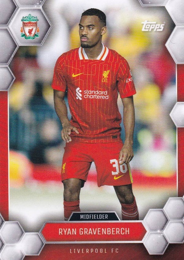 Ryan Gravenberch - FC Liverpool - Topps Fan Set 2024 - Basis Karte - Nr. 12