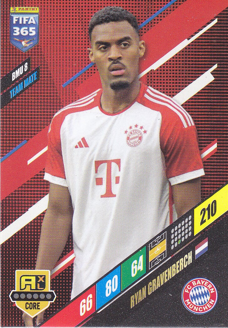 Ryan Gravenberch / FC Bayern München / Panini Fifa 365 Jahr 2024 / Team Mate Icon Core / Nr. BMU 8