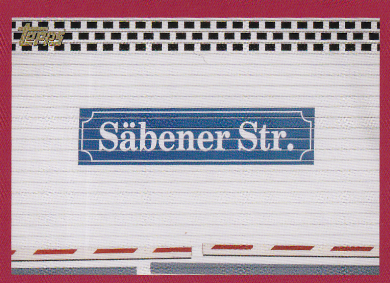 Säbener Straße - FC Bayern München - Topps 125 Jahre FC Bayern - Straßenschild - Nr. 136