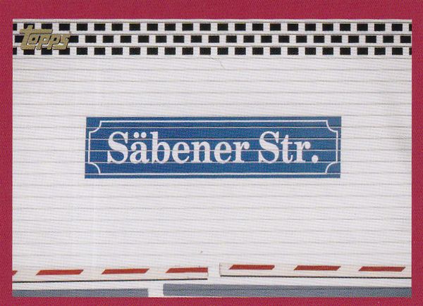 Säbener Straße - FC Bayern München - Topps 125 Jahre FC Bayern - Straßenschild - Nr. 136