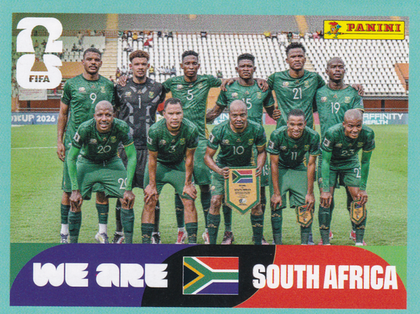 Südafrika - Panini WM 2026 - Team Foto - Mannschaftsbild - RSA13