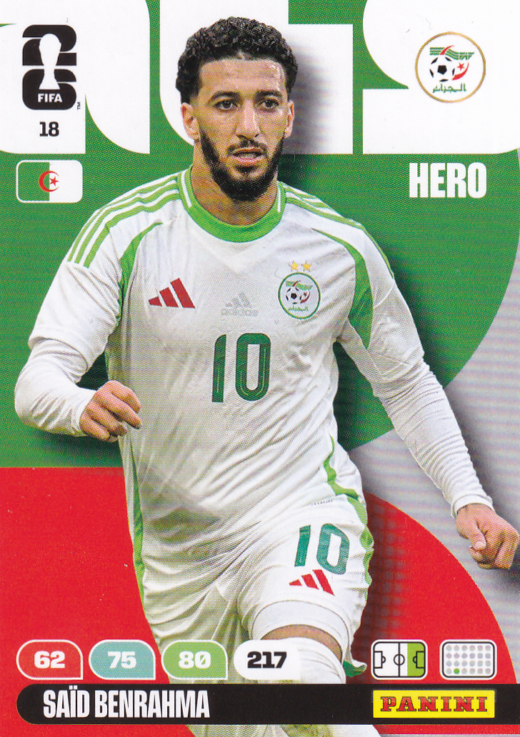 Said Benrahma - Algerien - Panini WM 2026 - Hero - Nr. 18