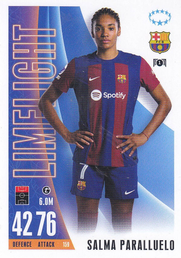 Salma Paralluelo / FC Barcelona / Topps Champions League Extra / Frauen / Limelight / Nr.159