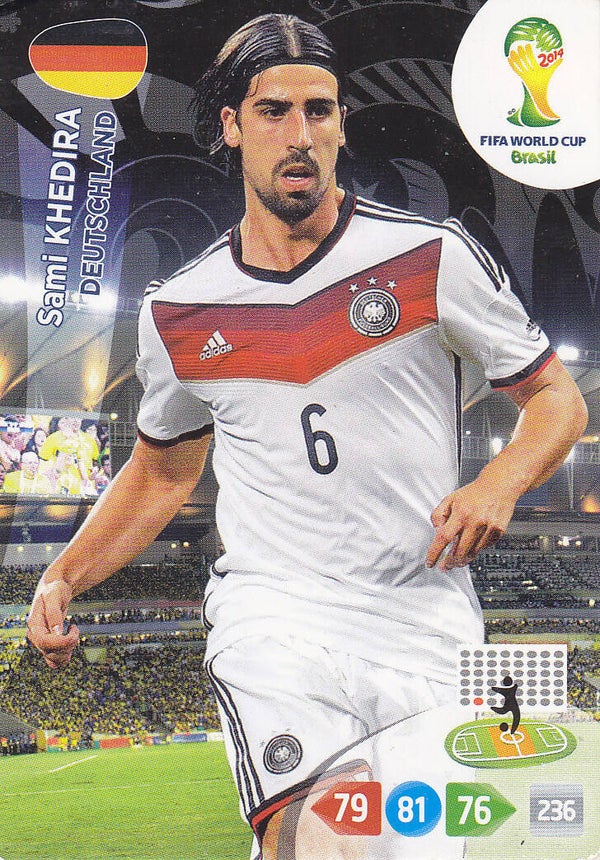 Sami Khedira / Deutschland / Panini WM 2014 / Basis Karte / Nr. 110
