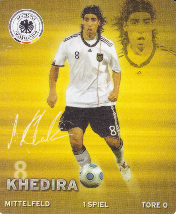 Sami Khedira / Deutschland / Rewe Plastik Sammelkarte / Nr. 8/25