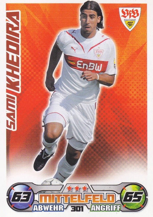 Sami Khedira / VFB Stuttgart / Topps Match Attax 2009 / Basis Karte / Nr.301