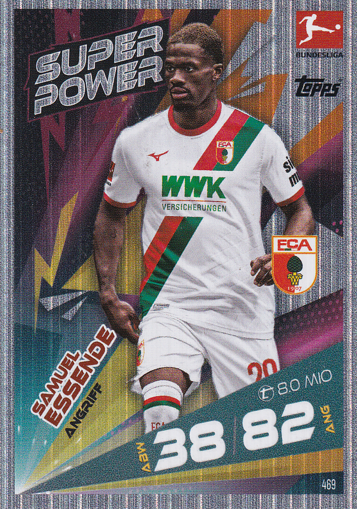 Samuel Essende - FC Augsburg - Topps Match Attax 2025 - Super Power - Nr. 469