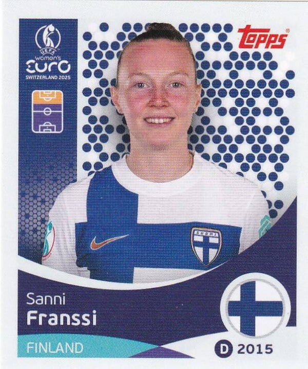 Sanni Franssi - Finnland - Topps Frauen EM 2025 - Basis Bild - Nr. 90