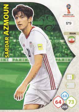 Sardar Azmoun - Iran / Panini WM 2018 - Basis Karte - Nr. 179