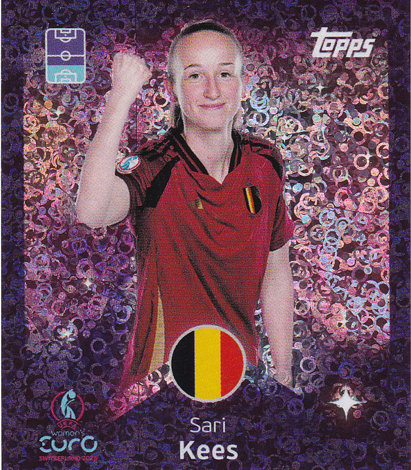 Sari Kees - Belgien - Topps Frauen EM 2025 - Shining Star - Nr. 160
