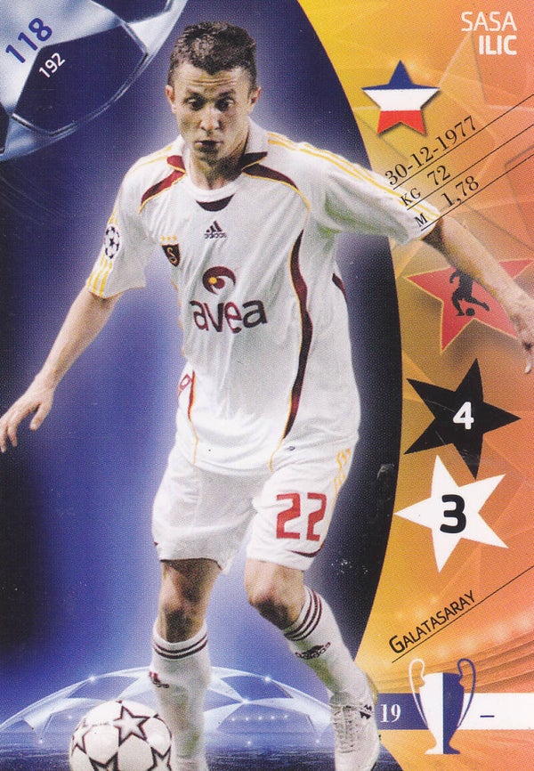 Sasa Ilic / Galatasaray Istanbul / Panini Champions League 2007 / Basis Karte / Nr.118