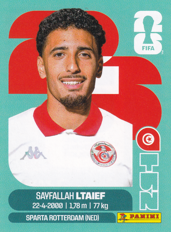 Sayfallah Ltaief - Tunesien - Panini WM 2026 - Basis Bild - TUN19