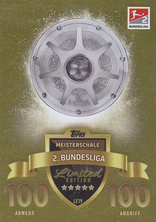 Meisterschale 2. Bundesliga / Topps Match Attax 2023 / Limitierte Auflage / LE19