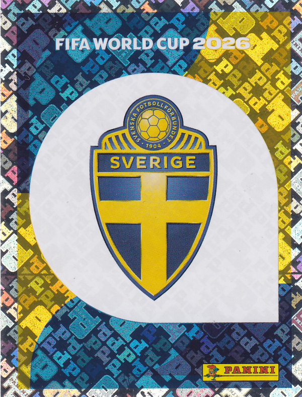 Schweden - Panini WM 2026 - Vereinslogo - Glitzer - SWE1