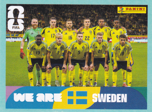 Schweden - Panini WM 2026 - Mannschaftsbild Team Foto - SWE13