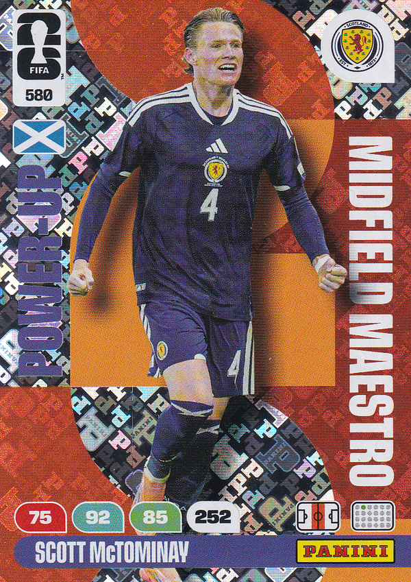 Scott McTominay - Schottland - Panini WM 2026 - Power-Up - Midfield Maestro - Nr. 580