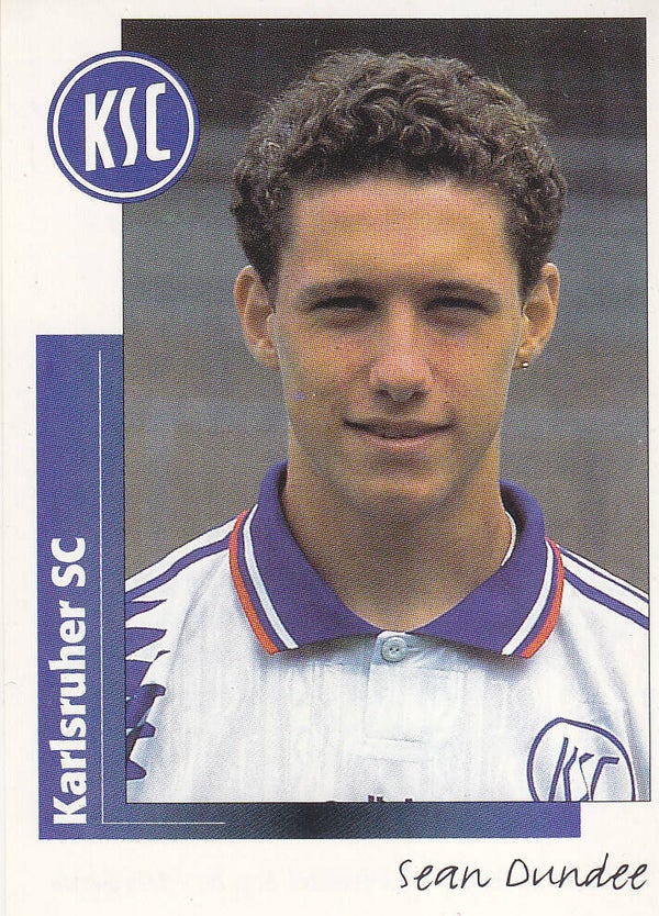 Sean Dundee / Karlsruher SC / Panini Bundesliga 1996 / Basis Bild / Nr. 209