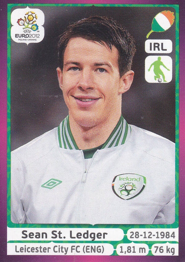 Sean St. Ledger / Irland / Panini EM 2012 / Basis Bild / Nr. 348