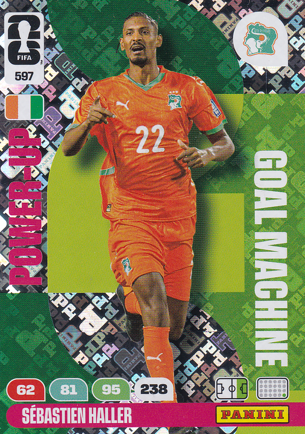Sebastien Haller - Elfenbeinküste - Panini WM 2026 - Power Up - Goal Machine - Nr. 597