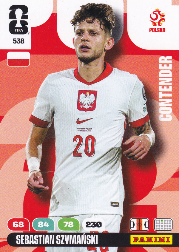 Sebastian Szymanski - Polen - Panini WM 2026 - Contender - Nr. 538