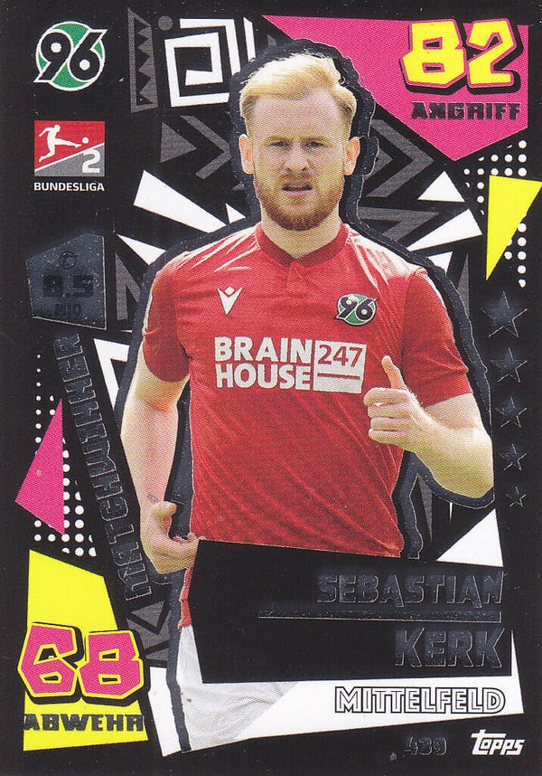 Sebastian Kerk / Hannover 96 / Topps Match Attax 2022 / Matchwinner 2.Liga / Nr.439