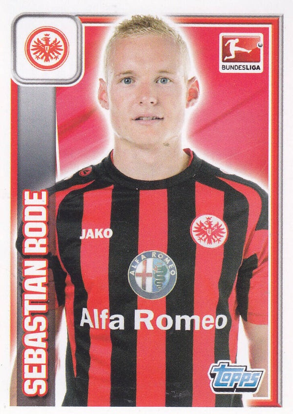 Sebastian Rode / Eintracht Frankfurt / Topps Bundesliga 2013 / Basis Bild / Nr.86