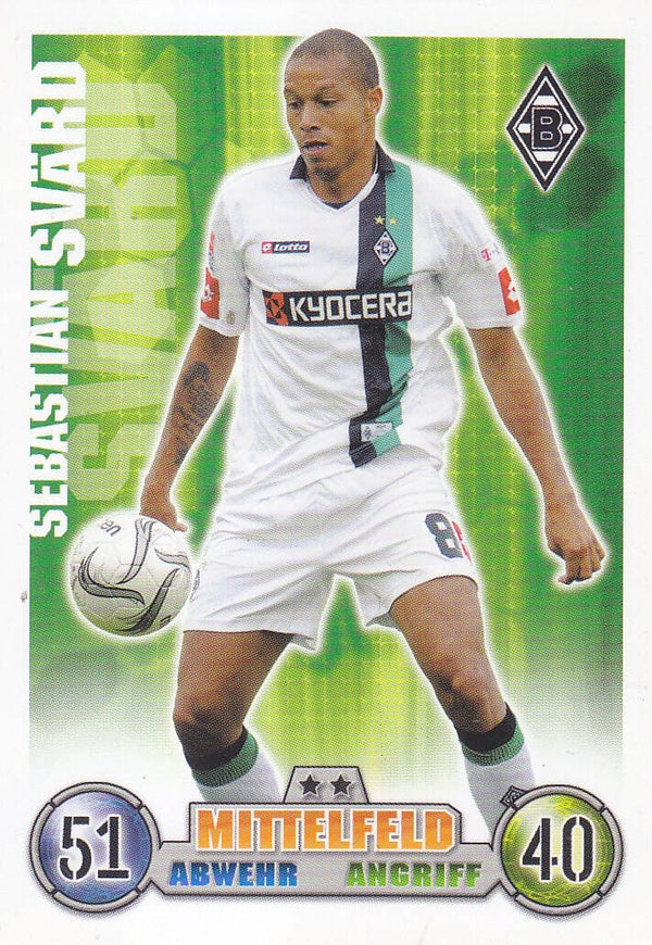 Sebastian Svärd / Borussia Mönchengladbach / Topps Match Attax 2008 / Basis Karte / Nr.248