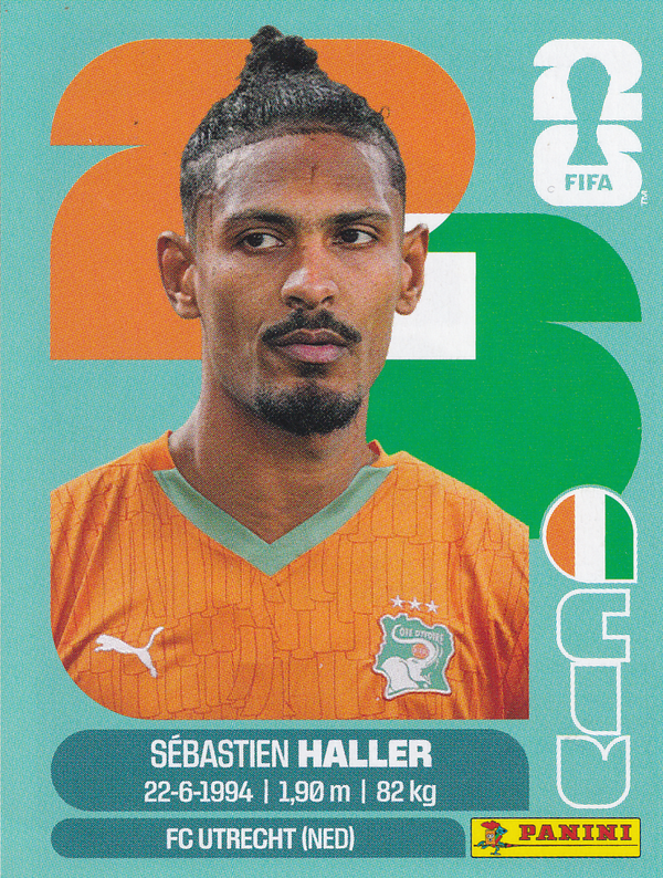 Sebastien Haller - Elfenbeinküste - Panini WM 2026 - Basis Bild - CIV16