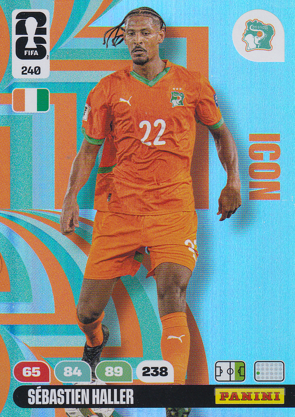 Sebastien Haller - Elfenbeinküste - Panini WM 2026 - Icon - Nr. 240