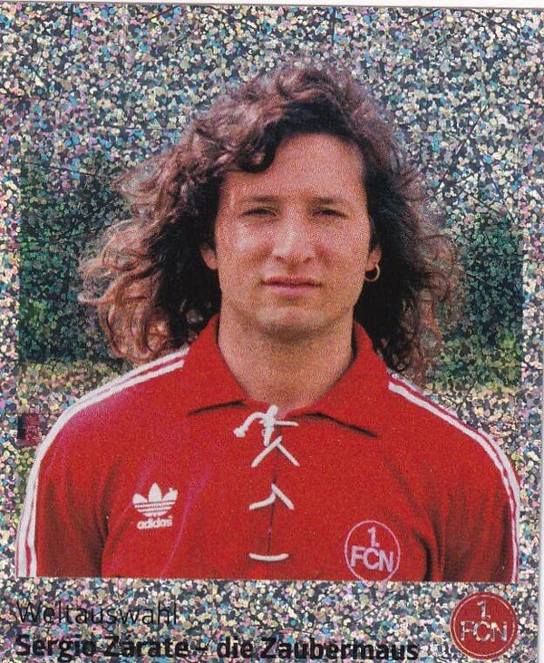 Sergio Zarate - Die Zaubermaus / Panini 125 Jahre 1.FC Nürnberg / Weltauswahl / Nr. 232