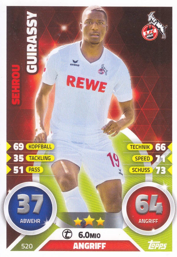Sehrou Guirassy 1.FC Köln Basis Karte Nr.520