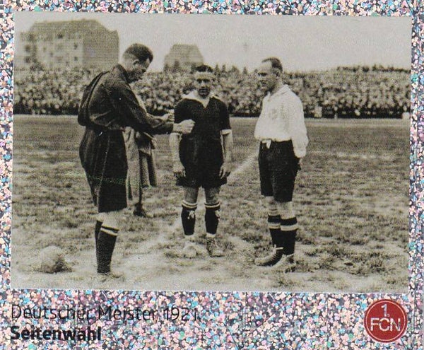 Seitenwahl - Panini 125 Jahre 1.FC Nürnberg / Deutscher Meister 1921 / Nr. 80