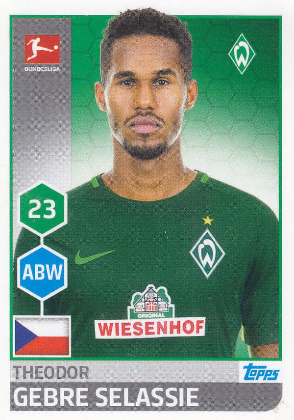 Theodor Gebre Selassie - SV Werder Bremen - Topps Bundesliga 2017 - Basis Bild - Nr. 35