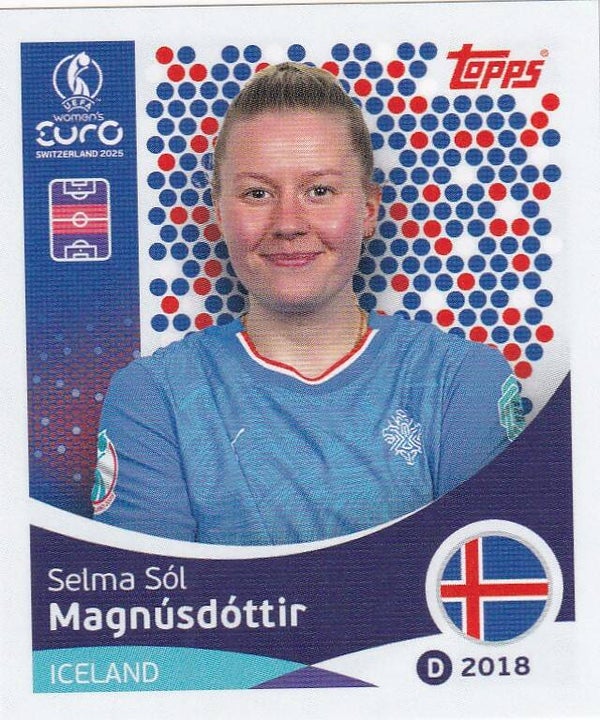 Selma Söl Magnusdottir - Island - Topps Frauen EM 2025 - Basis Bild - Nr. 69