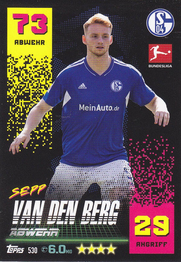 Sepp van den Berg FC Schalke 04 Basis Karte Nr.530