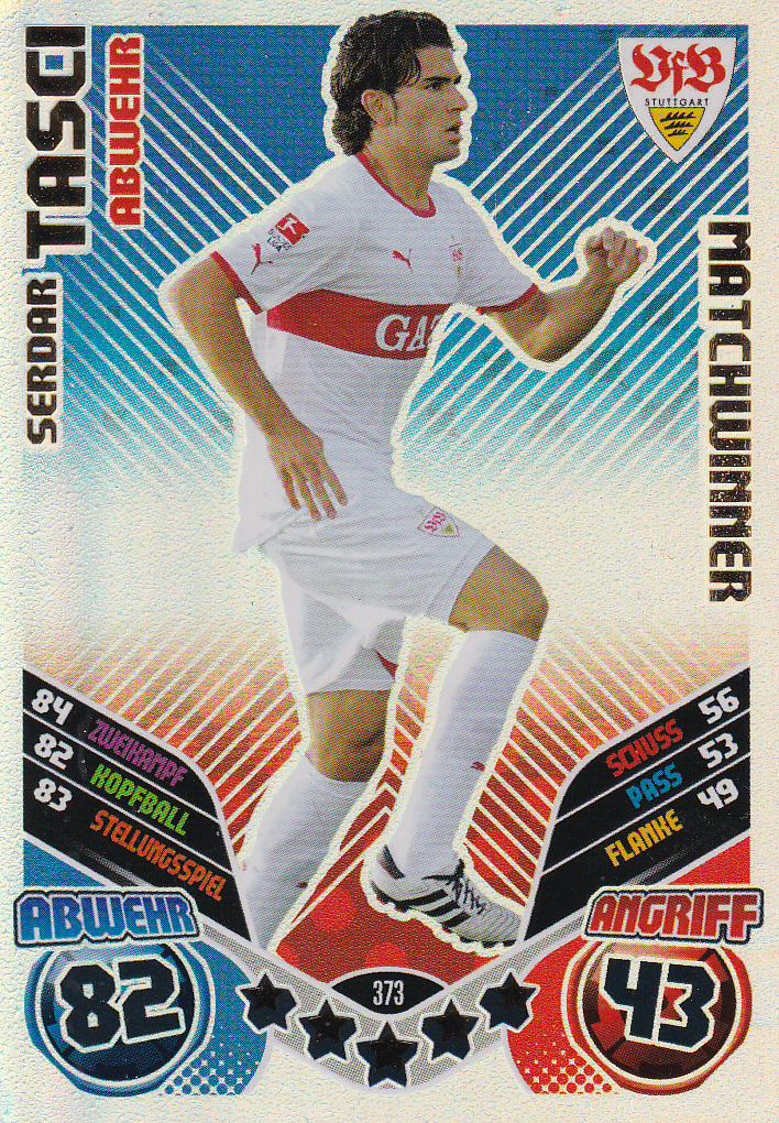 Serdar Tasci - VFB Stuttgart - Topps Match Attax 2011 - Matchwinner - Nr. 373