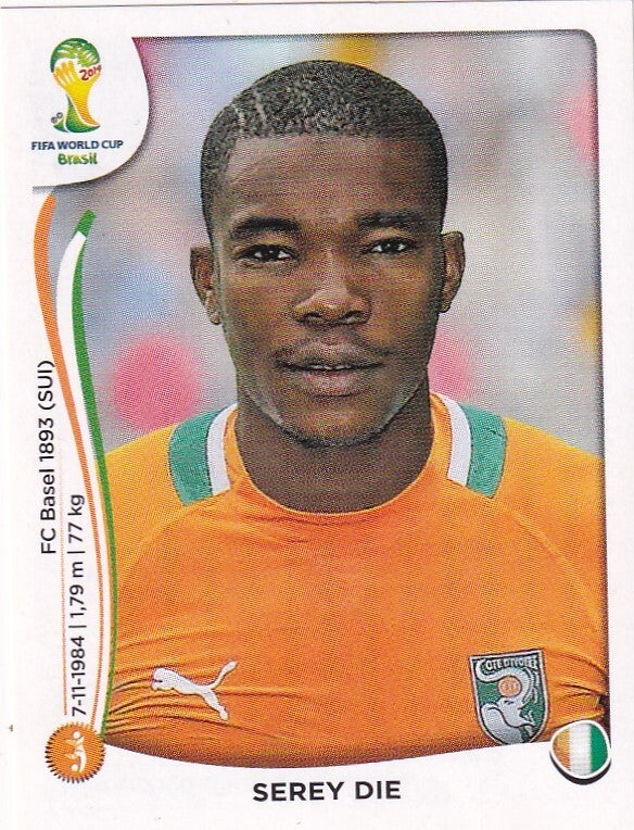 Serey Die - Elfenbeinküste - Panini WM 2014 - Basis Bild - Nr. 234