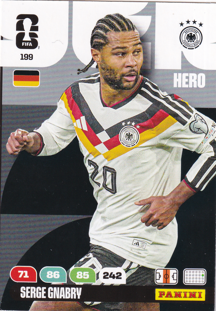 Serge Gnabry - Deutschland - Panini WM 2026 - Hero - Nr. 199