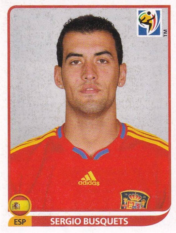 Sergio Busquets - Spanien - Panini WM 2010 - Basis Bild - Nr. 571