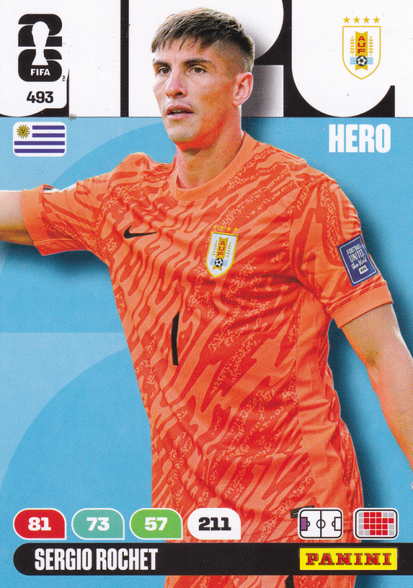 Sergio Rochet - Uruquay - Panini WM 2026 - Hero - Nr. 493