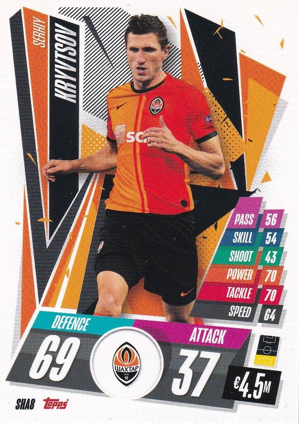 Serhiy Kryvtsov / Shakhtar Donetsk / Topps Champions League 2020 / Basis Karte / Nr. SHA 8