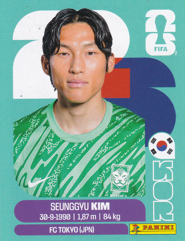 Seung-Gyu Kim - Südkorea - Panini WM 2026 - Basis Bild - KOR3