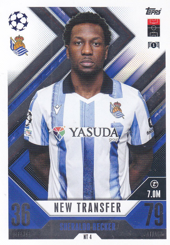 Sheraldo Becker / Real Sociedad / Topps Champions League 2023 Extra / New Transfer / Nr. NT 4