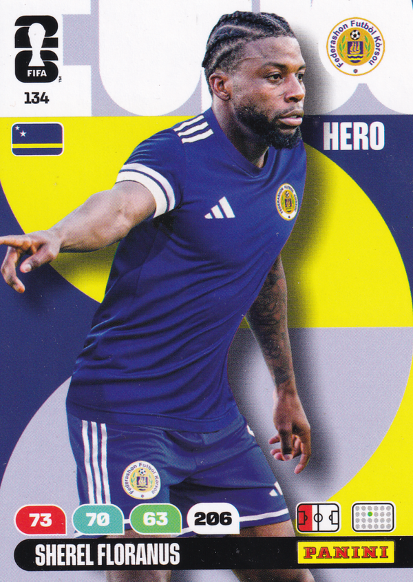 Sherel Floranus - Curacao - Panini WM 2026 - Hero - Nr. 134