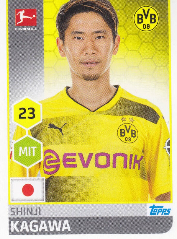 Shinji Kagawa / Borussia Dortmund / Topps Bundesliga 2017 / Basis Bild / Nr.55